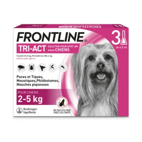Frontline Tri-Act chiens 2 -5 kg Frontline Tri-Act chiens 2 -5 kg