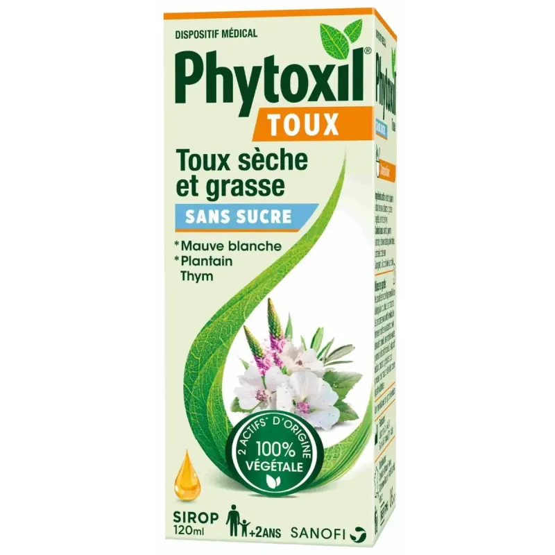 Phytoxil Toux Sèche et Grasse Sirop Sans Sucre Phytoxil Toux Sèche et Grasse Sirop Sans Sucre