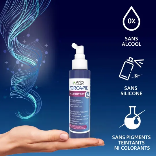 Forcapil Age Protect Soin Régénérant Cheveux Racines Spray