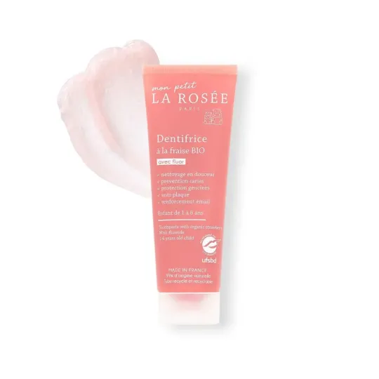 La Rosée Mon petit Dentifrice à la Fraise Bio avec Fluor La Rosée Mon petit Dentifrice à la Fraise Bio avec Fluor