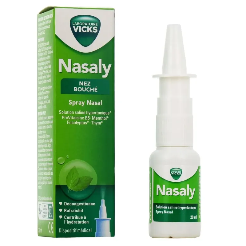 Vicks Nasaly Spay Nasal Nez bouché - Rhume Vicks Nasaly Spay Nasal Nez bouché - Rhume