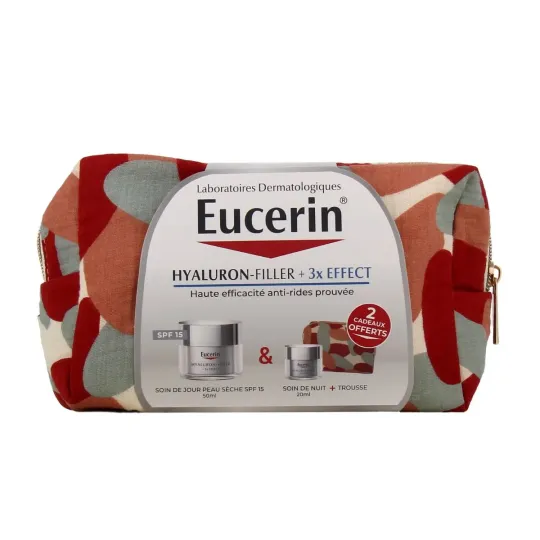 Eucerin Hyaluron Filler +3x Effect Peau Sèche SPF15 +Nuit Trousse Eucerin Hyaluron Filler +3x Effect Peau Sèche SPF15 +Nuit Trousse