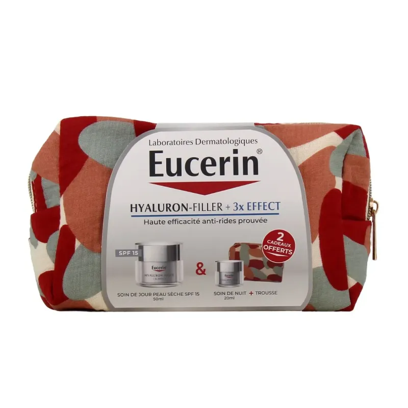 Eucerin Hyaluron Filler +3x Effect Peau Sèche SPF15 +Nuit Trousse Eucerin Hyaluron Filler +3x Effect Peau Sèche SPF15 +Nuit Trousse