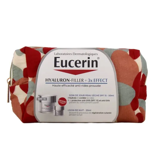 Eucerin Hyaluron Filler +3x Effect Peau Sèche SPF15 +Nuit Trousse Eucerin Hyaluron Filler +3x Effect Peau Sèche SPF15 +Nuit Trousse