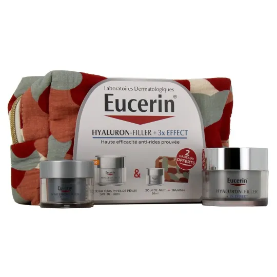 Eucerin Hyaluron Filler +3x Effect SPF30 +Nuit Trousse Eucerin Hyaluron Filler +3x Effect SPF30 +Nuit Trousse