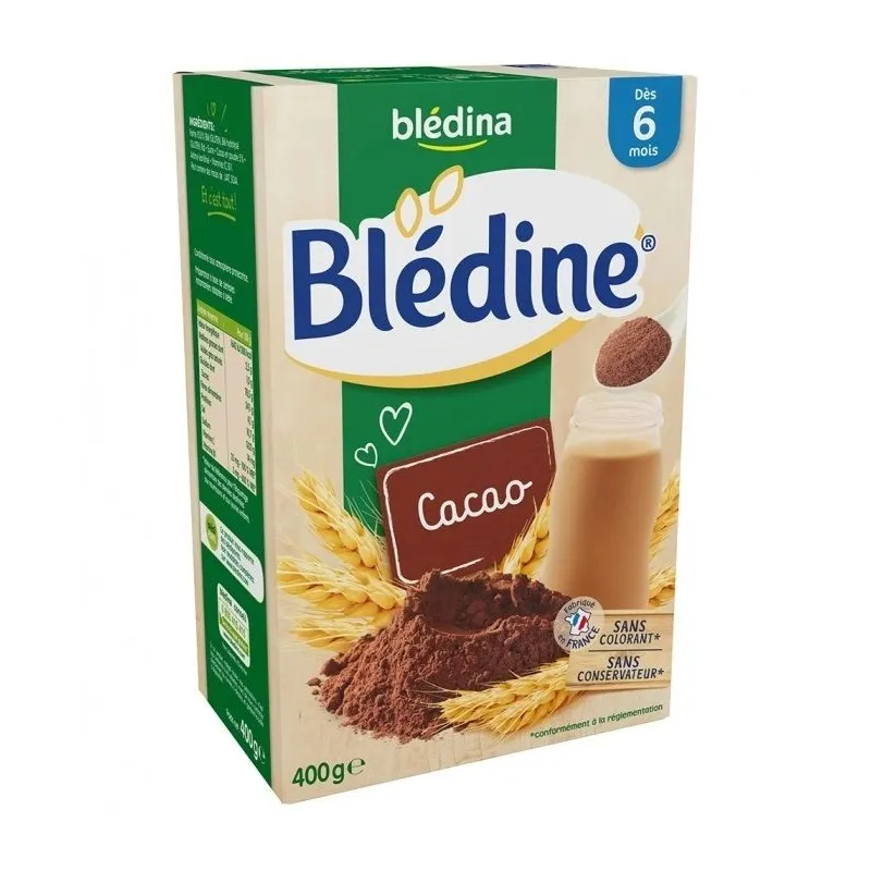 Blédine Céréales Cacao +6mois 400g Blédine Céréales Cacao +6mois 400g