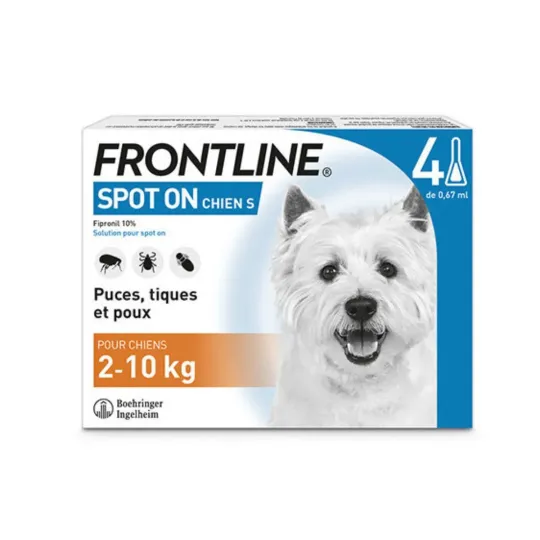 Frontline Spot On Chien Pipettes taille S Frontline Spot On Chien Pipettes taille S