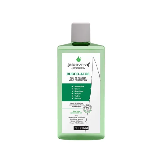 Zuccari AloeVera Bucco-aloe Bain de Bouche 250ml Zuccari AloeVera Bucco-aloe Bain de Bouche 250ml