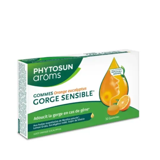 Phytosun Aroms Gorges Sensibles Gommes Orange Eucalyptus Phytosun Aroms Gorges Sensibles Gommes Orange Eucalyptus