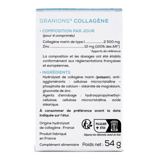 Granions Collagène 2500mg Comprimés Granions Collagène 2500mg Comprimés