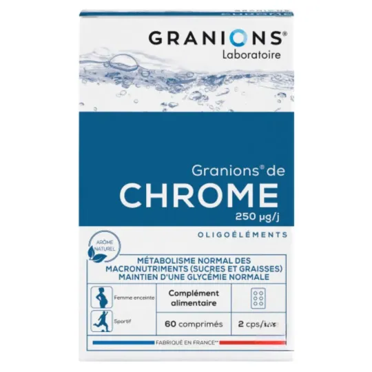Granions Granions de Chrome Sucres et Graisses Comprimés