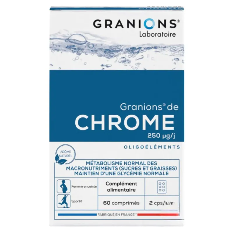 Granions Granions de Chrome Sucres et Graisses Comprimés