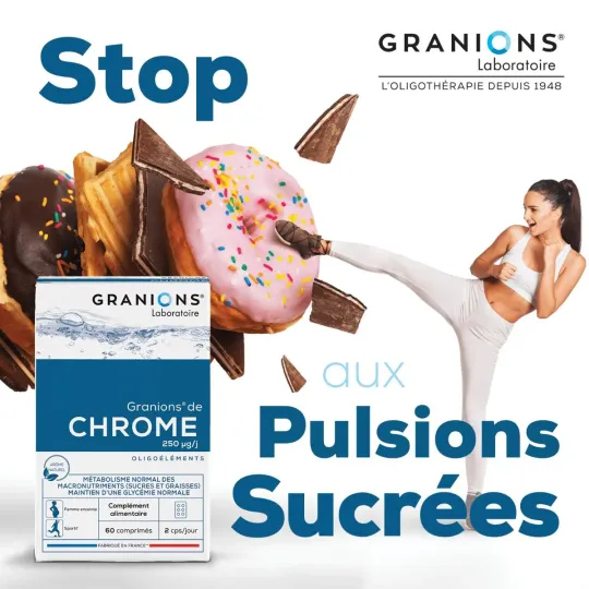 Granions Granions de Chrome Sucres et Graisses Comprimés