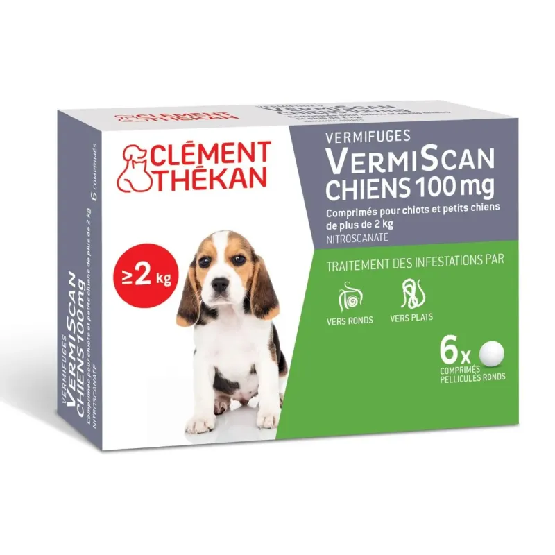 Clément Thékan Vermiscan chien 6 cpr