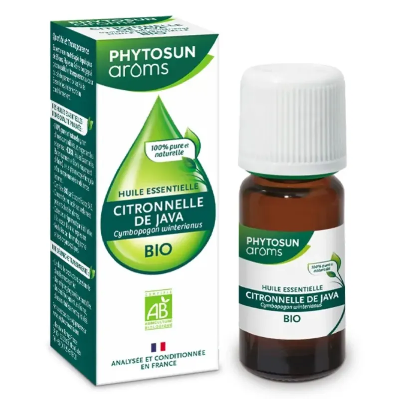 Phytosun Aroms Huile Essentielle Citronnelle de Java Bio 10 ml Phytosun Aroms Huile Essentielle Citronnelle de Java Bio 10 ml