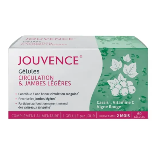 Jouvence Circulation et Jambes Légères Gélules