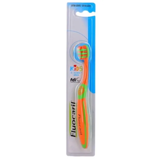 Fluocaril Brosse à dents Kids 2-6 ans orange