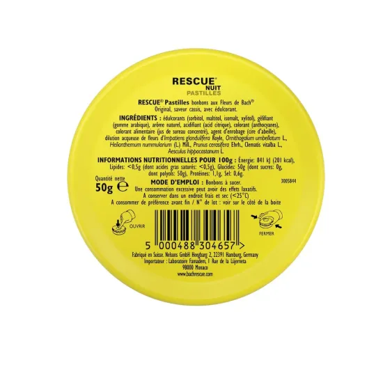 Fleur de Bach Original Rescue Pastilles Nuit Fleur de Bach Original Rescue Pastilles Nuit