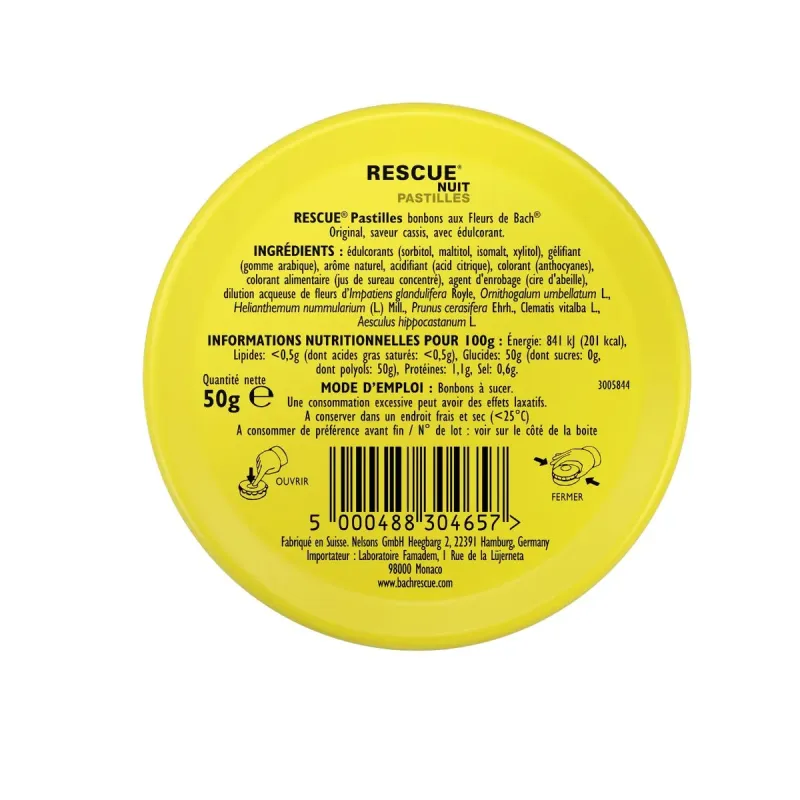 Fleur de Bach Original Rescue Pastilles Nuit Fleur de Bach Original Rescue Pastilles Nuit