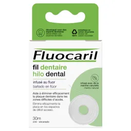Fluocaril Fil Dentaire au Fluor 30 metres