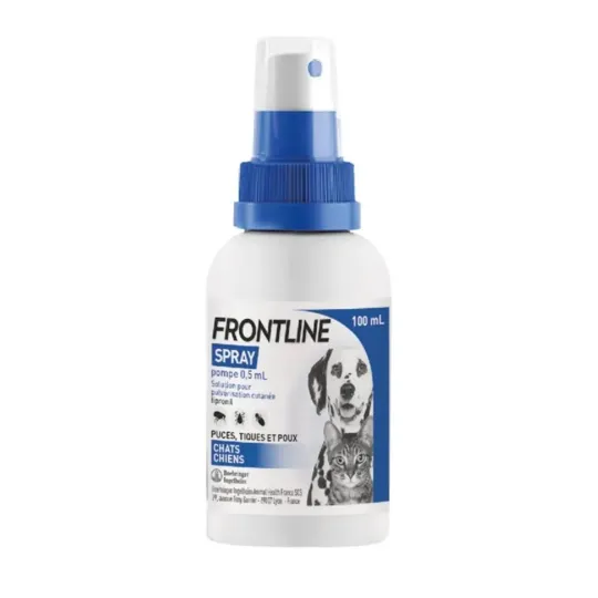 Frontline Spray Chats Chiens Contre Puces, Tiques, Poux Frontline Spray Chats Chiens Contre Puces, Tiques, Poux