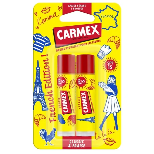 Carmex Classic Stick Baume Lèvres SPF15 Duo