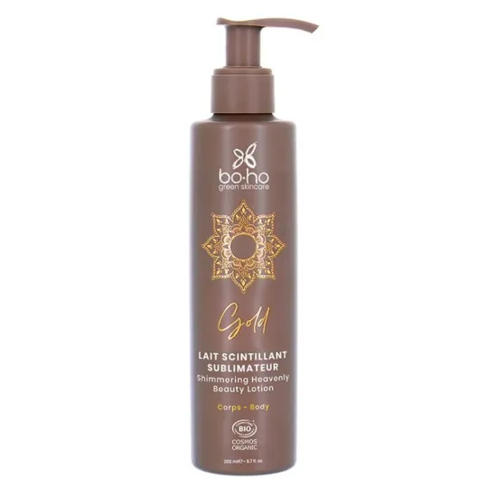 Boho Lait Scintillant Sublimateur Gold Bio Vegan 200ml Boho Lait Scintillant Sublimateur Gold Bio Vegan 200ml