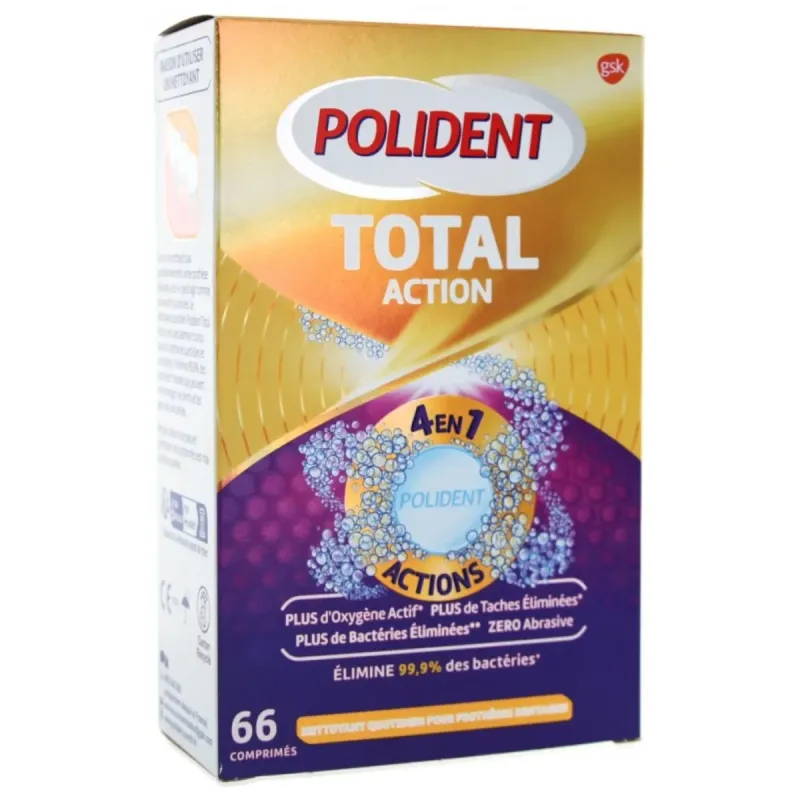 Polident Total Action Nettoyant Polident Total Action Nettoyant