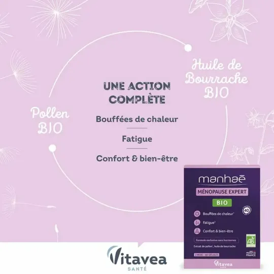 Manhaé Ménopause Expert Bio Gélules