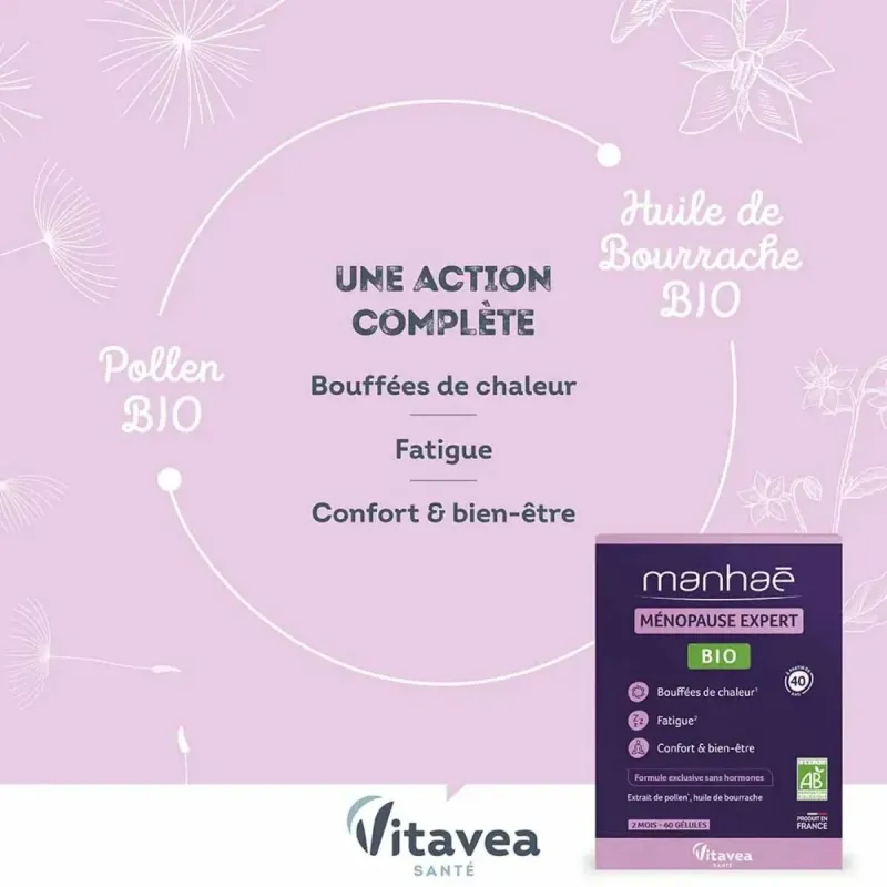 Manhaé Ménopause Expert Bio Gélules