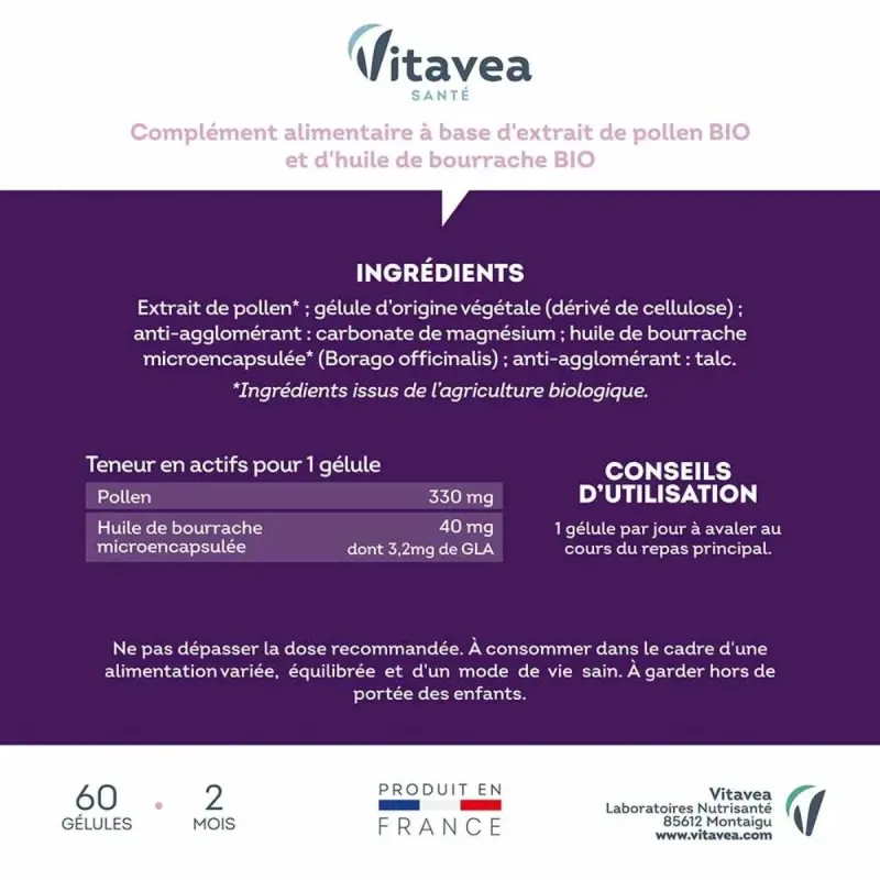 Manhaé Ménopause Expert Bio Gélules