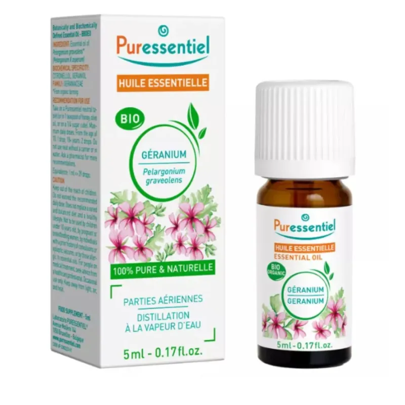 Puressentiel Huile essentielle Géranium BIO 5 ml Puressentiel Huile essentielle Géranium BIO 5 ml