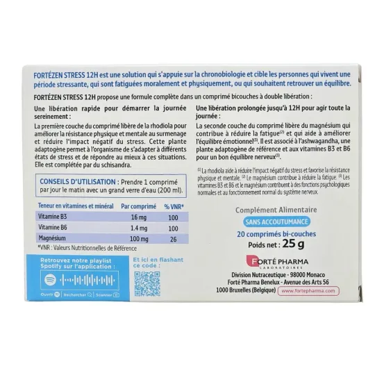 Forté Pharma Forté Zen Stress 12 Heures Forté Pharma Forté Zen Stress 12 Heures
