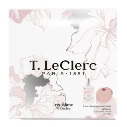 T.Leclerc Iris Blanc Coffret Parfum et Céramique Parfumée