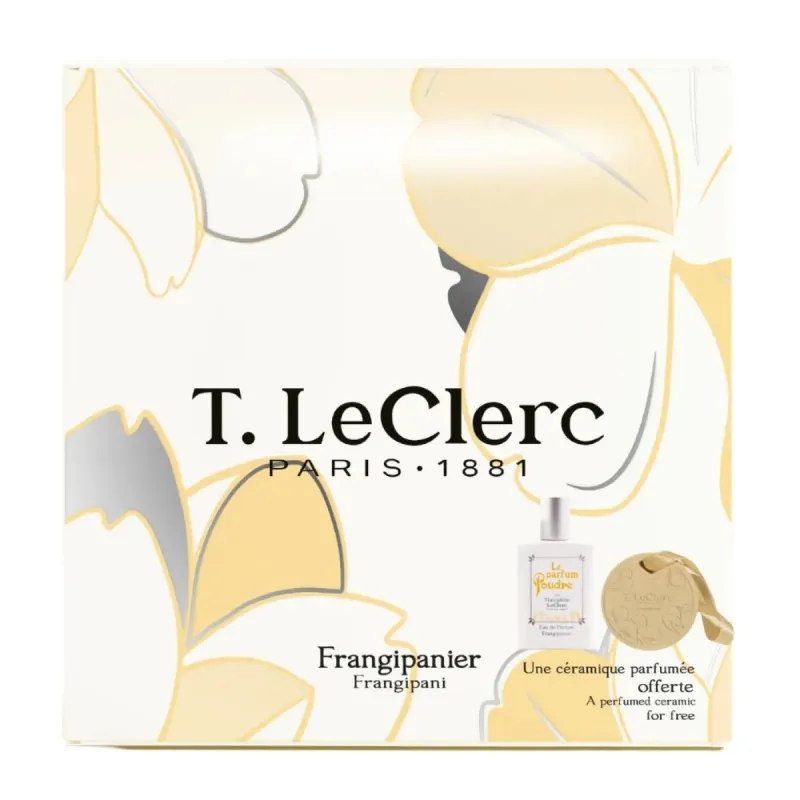 T.Leclerc Frangipanier Coffret Parfum et Céramique Parfumée T.Leclerc Frangipanier Coffret Parfum et Céramique Parfumée