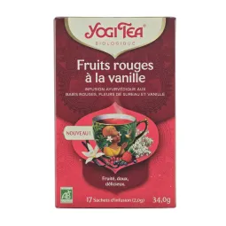 Yogi Tea Fruits Rouges Vanille Infusions Bio Sachets