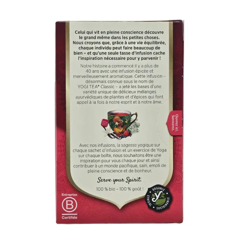 Yogi Tea Fruits Rouges Vanille Infusions Bio Sachets Yogi Tea Fruits Rouges Vanille Infusions Bio Sachets