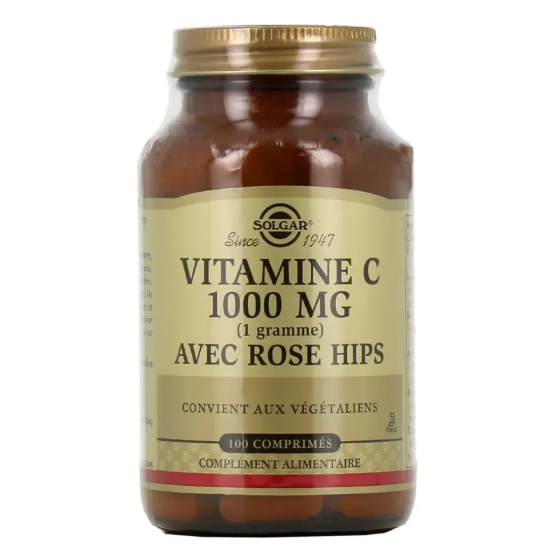 Solgar Vitamine C 1000mg avec Rose Hips