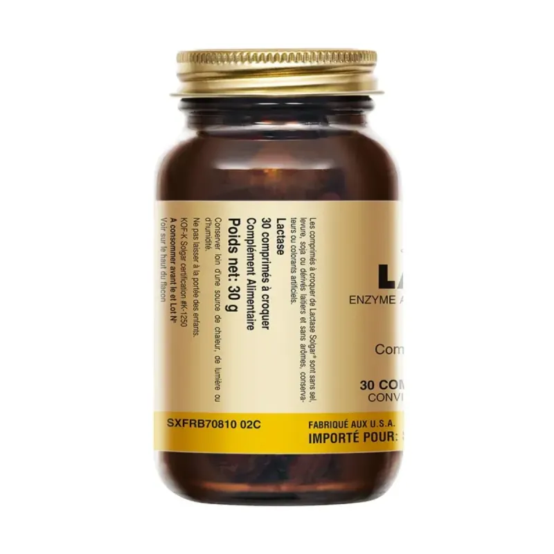 Solgar Lactase Digestion Lactose Comprimés