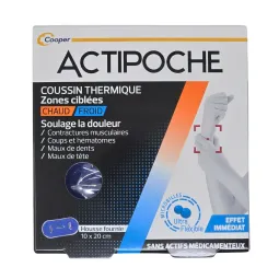 Actipoche Chaud Froid Zones Ciblées Microbilles 10X20 cm