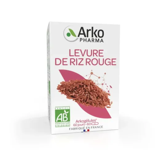 Arkogélules Levure de Riz Rouge Bio 60 gelules