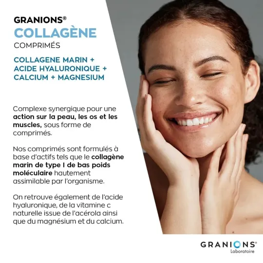 Granions Collagène Marin - Acide Hyaluronique - Calcium & Magnésium