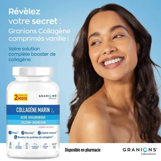 Granions Collagène Marin - Acide Hyaluronique - Calcium & Magnésium