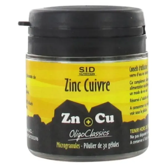 SID Nutrition Zinc Cuivre SID Nutrition Zinc Cuivre