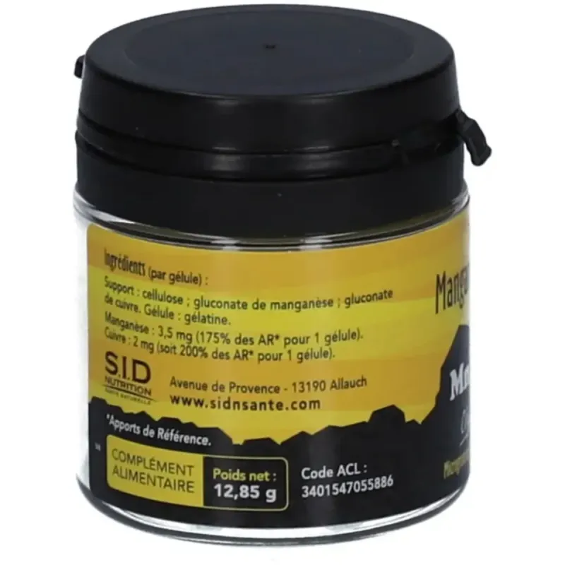 SID Nutrition Manganèse Cuivre