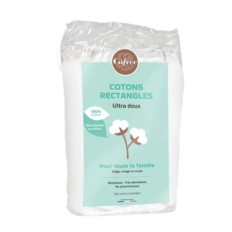 Gifrer Cotons Rectangles Ultra Doux