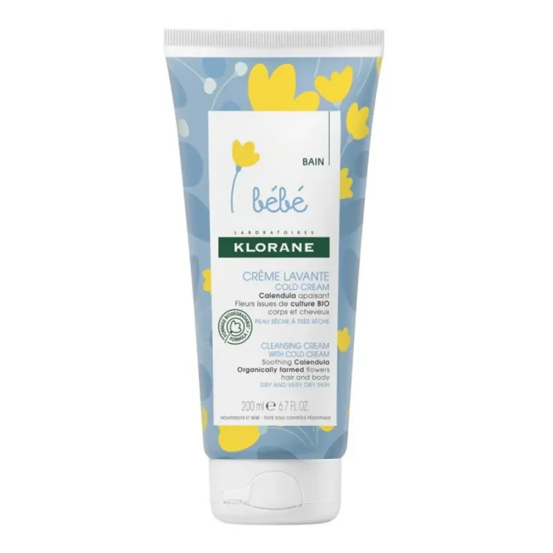 Klorane Bébé Crème Lavante Cold Cream 200ml