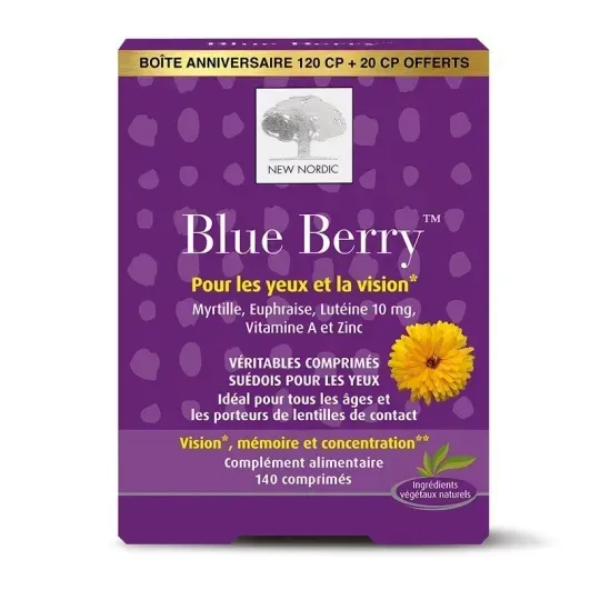 New Nordic Blue Berry 120 + 20 comprimés