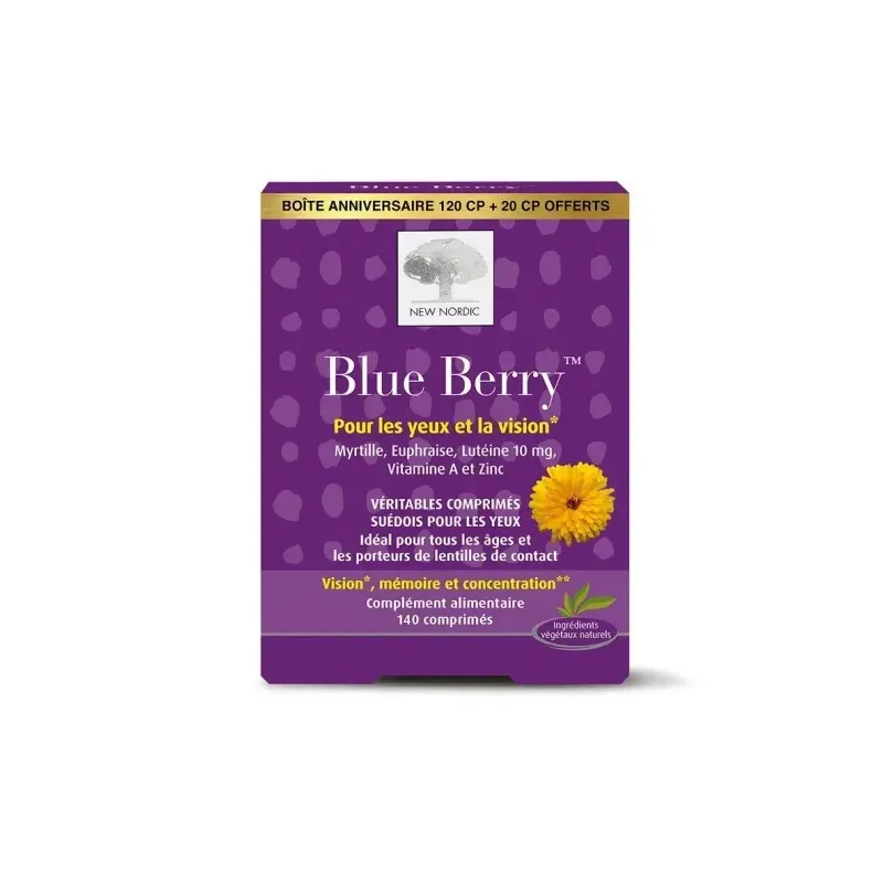 New Nordic Blue Berry 120 + 20 comprimés