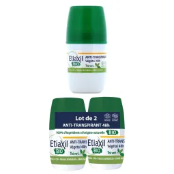 Etiaxil Anti-transpirant Végétal 48h certifié BIO parfum thé vert